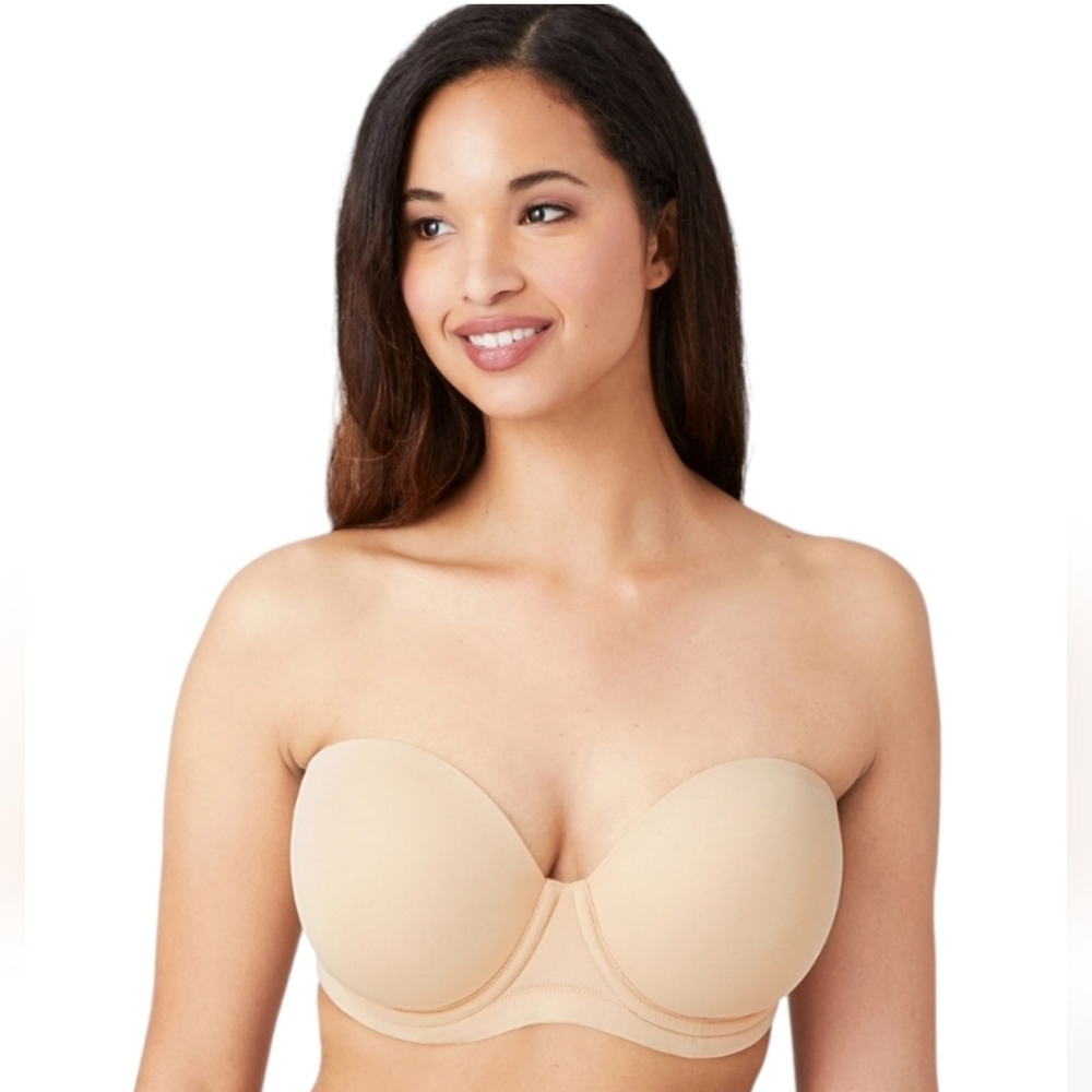 wacoal red carpet strapless bra style 854119 nude beige size 38C
